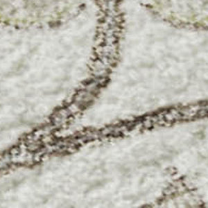 HomeRoots 5' X 8' Washable Ivory Floral Area Rug with Copper Gray Design, UV Protection & Stain Resistance 678978