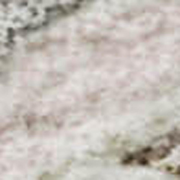 HomeRoots 5' X 8' Floral Washable Area Rug in Pink, Ivory & Gray - UV Protected, Durable & Easy Care for Homes 678996