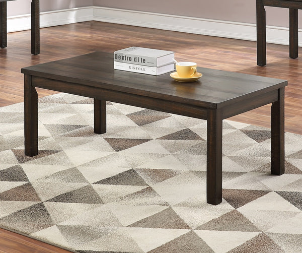 English Elm Espresso 3-Piece Coffee Table Set with Pine Wood Top, Sturdy Espresso Finish, Classic Living Room Elegance B011P237480