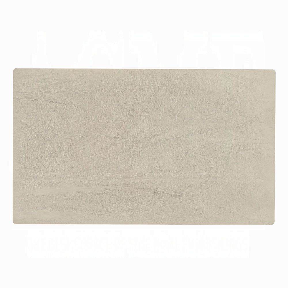 English Elm Antique Gray Dining Table 59"W x 35"D x 30"H — Elegant Solid Wood Centerpiece for Casual or Formal Meals B2741P328588