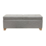 Madison Park Ashcroft Traditional Soft Close Storage Bench MP105-0189 Grey Multi