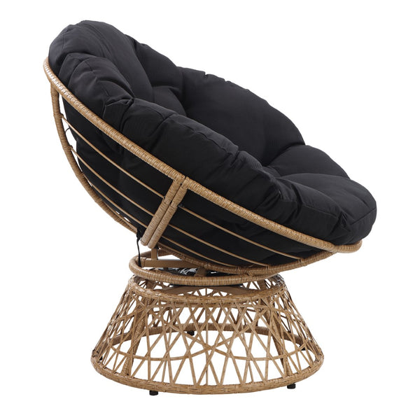 OSP Home Furnishings Papasan Chair Black