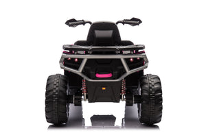 English Elm Kids Electric Atv Two Seat 24v Four Wheel Drive Ride on with Spring Suspension Eva Tires Pink W1620P271406