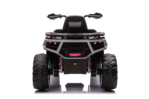 English Elm Kids Electric Atv Two Seat 24v Four Wheel Drive Ride on with Spring Suspension Eva Tires Pink W1620P271406