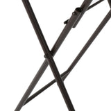 Christopher Knight Home® - Noble House - Silvester Outdoor Beige and Black Stone Side Table with Iron Frame