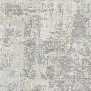 HomeRoots 8' X 10' Ivory and Gray Abstract Area Rug - Stylish, Washable, Durable Design with UV Protection! 679136