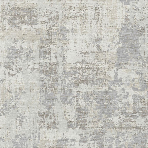 HomeRoots 8' X 10' Ivory and Gray Abstract Area Rug - Stylish, Washable, Durable Design with UV Protection! 679136