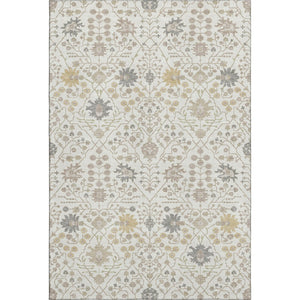 HomeRoots 9' X 12' Ivory Beige & Gray Oriental Area Rug - Washable, Stain-Resistant, UV-Protected Elegance 679215