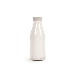 Zentique Distressed Crackle White Vase with Aged Glaze — Timeless Ceramic Accent for Fresh or Dried Blooms W4.5 x H12 x D4.5 6792S A369