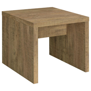 English Elm Brianna Mango 2-Piece Rectangular Coffee and Square End Table Set – Mango Wood Grain Finish, Modern Cohesive Design B062S01358