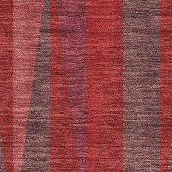 HomeRoots 5' X 8' Geometric Area Rug in Bold Red & Burgundy - Washable, UV Protected, Durable for High Traffic Areas 679458