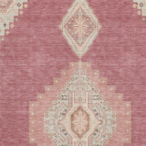 HomeRoots 8' X 10' Blush Gray & Pink Oriental Area Rug - Stain-Resistant, UV Protected, Machine Washable Elegance 679550