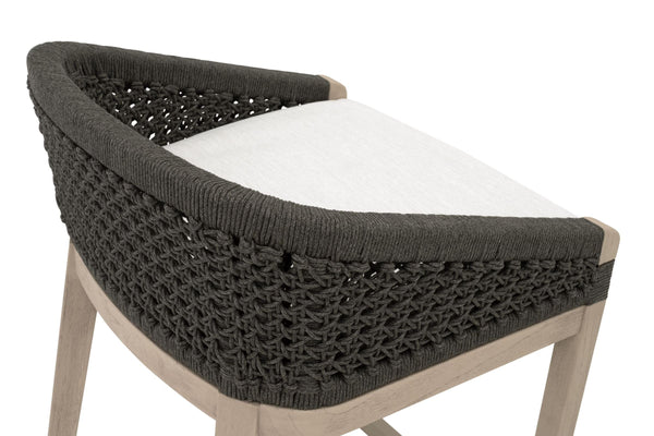 Essentials for Living Montecito Outdoor Counter Stool 6795CS.ANT/WHT/W-ET