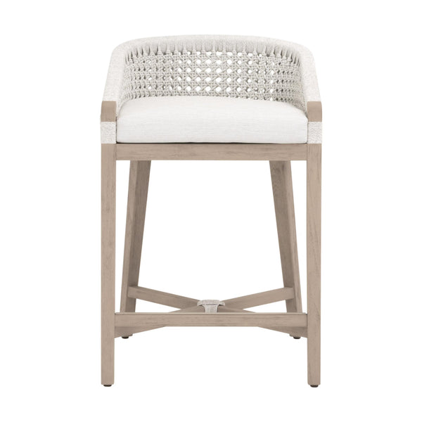 Essentials for Living Montecito Outdoor Counter Stool 6795CS.WHT/WHT/W-ET