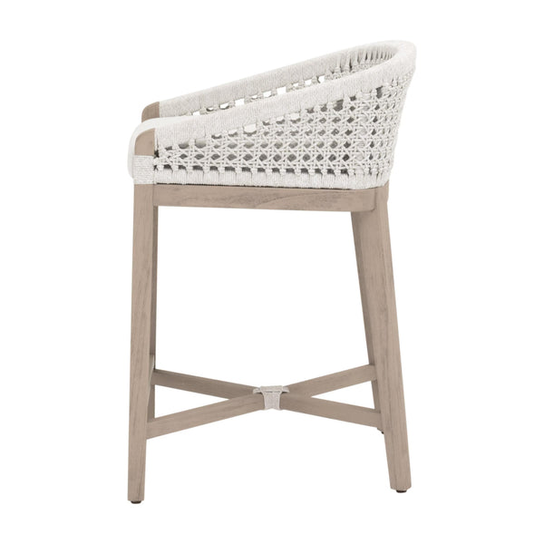 Essentials for Living Montecito Outdoor Counter Stool 6795CS.WHT/WHT/W-ET