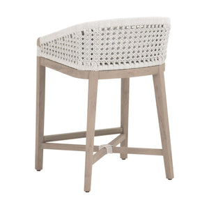 Essentials for Living Montecito Outdoor Counter Stool 6795CS.WHT/WHT/W-ET
