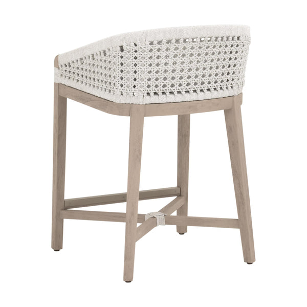Essentials for Living Montecito Outdoor Counter Stool 6795CS.WHT/WHT/W-ET