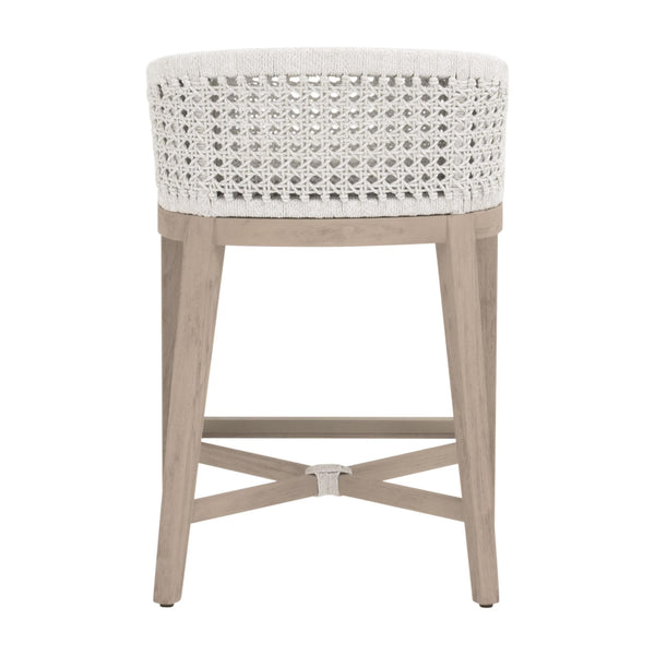 Essentials for Living Montecito Outdoor Counter Stool 6795CS.WHT/WHT/W-ET