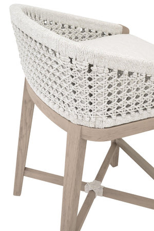 Essentials for Living Montecito Outdoor Counter Stool 6795CS.WHT/WHT/W-ET
