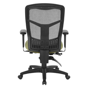 OSP Home Furnishings Progrid® Ergonomic Mesh High Back Office Chair with Lumbar Support and Adjustable Arms 92892-K015