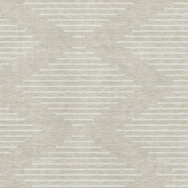 HomeRoots 5' X 8' Beige and Ivory Geometric Area Rug - Washable, UV-Protected, Perfect for Busy Homes! 679686