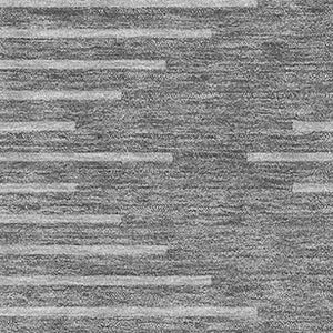 HomeRoots 5' X 8' Charcoal & Silver Geometric Area Rug - Washable, UV-Protected, Perfect for Modern Spaces! 679704