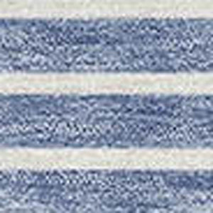 HomeRoots 8' X 10' Stylish Denim Blue & Ivory Geometric Washable Area Rug with UV Protection & Durability 679712