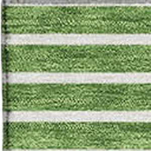 HomeRoots 10' x 14' Green and Ivory Geometric Washable Area Rug – UV Protected, Stain-Resistant, Modern Design 679726