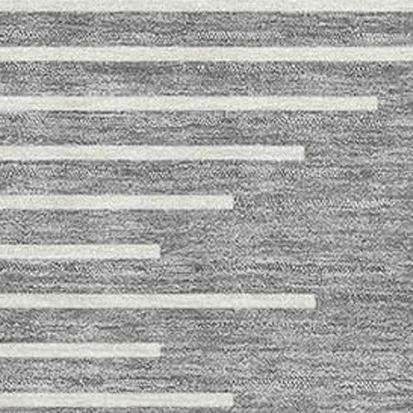 HomeRoots 8' X 10' Gray and Ivory Geometric Washable Area Rug – UV Protected, Stylish, Durable for Any Space 679736