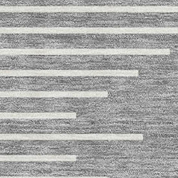 HomeRoots 9' X 12' Gray and Ivory Geometric Area Rug – Washable, UV Protected, Stain Resistant for High Traffic Use 679737