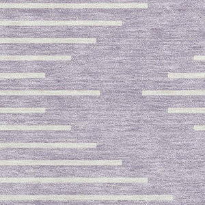 HomeRoots 5' X 8' Geometric Lavender and Ivory Area Rug - Stylish, Durable, Washable with UV Protection! 679746