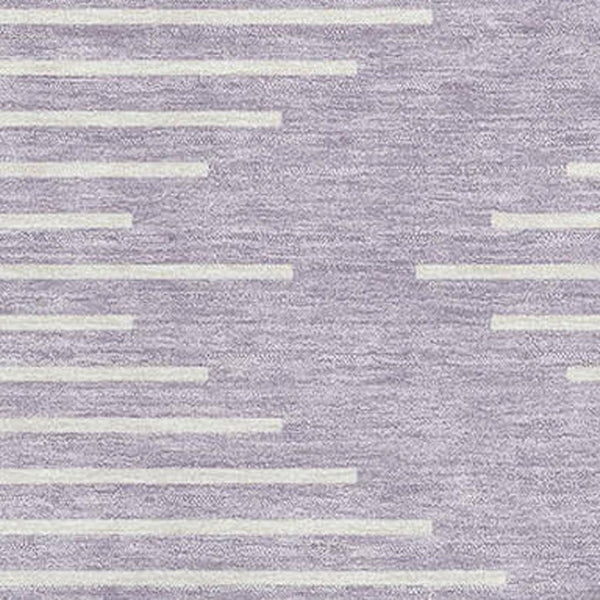 HomeRoots 5' X 8' Geometric Lavender and Ivory Area Rug - Stylish, Durable, Washable with UV Protection! 679746