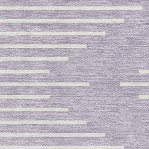 HomeRoots 10' X 14' Modern Lavender & Ivory Geometric Area Rug - Washable, UV Protected, Stain Resistant Style 679750