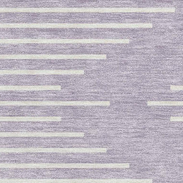 HomeRoots 10' X 14' Modern Lavender & Ivory Geometric Area Rug - Washable, UV Protected, Stain Resistant Style 679750