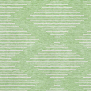 HomeRoots 5' X 8' Stylish Mint Green & Ivory Geometric Area Rug – Washable, UV Protected, Stain Resistant Design 679752
