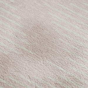 HomeRoots 8' X 10' Modern Pink and Ivory Geometric Area Rug - Washable, Stain-Resistant, UV Protected Softness 679766