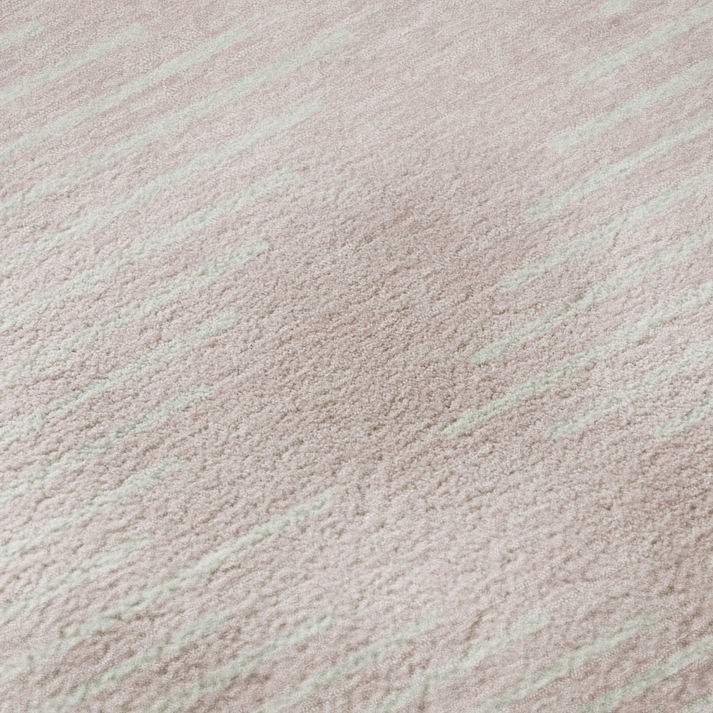 HomeRoots 9' X 12' Pink Geometric Washable Area Rug with UV Protection - Soft, Durable, Stylish for Homes 679767