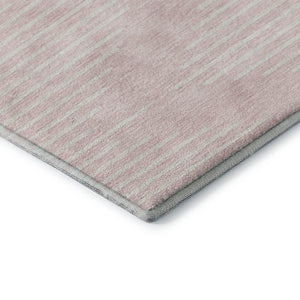 HomeRoots 10' X 14' Pink Geometric Washable Area Rug - UV Protected & Stain-Resistant for Modern Spaces 679768