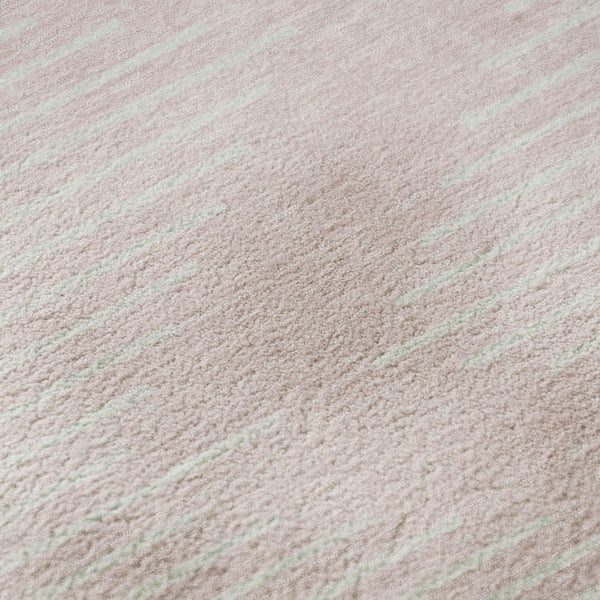 HomeRoots 10' X 14' Pink Geometric Washable Area Rug - UV Protected & Stain-Resistant for Modern Spaces 679768