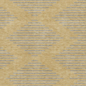 HomeRoots 8' X 10' Stylish Gold and Gray Geometric Washable Area Rug with UV Protection for Busy Homes 679814
