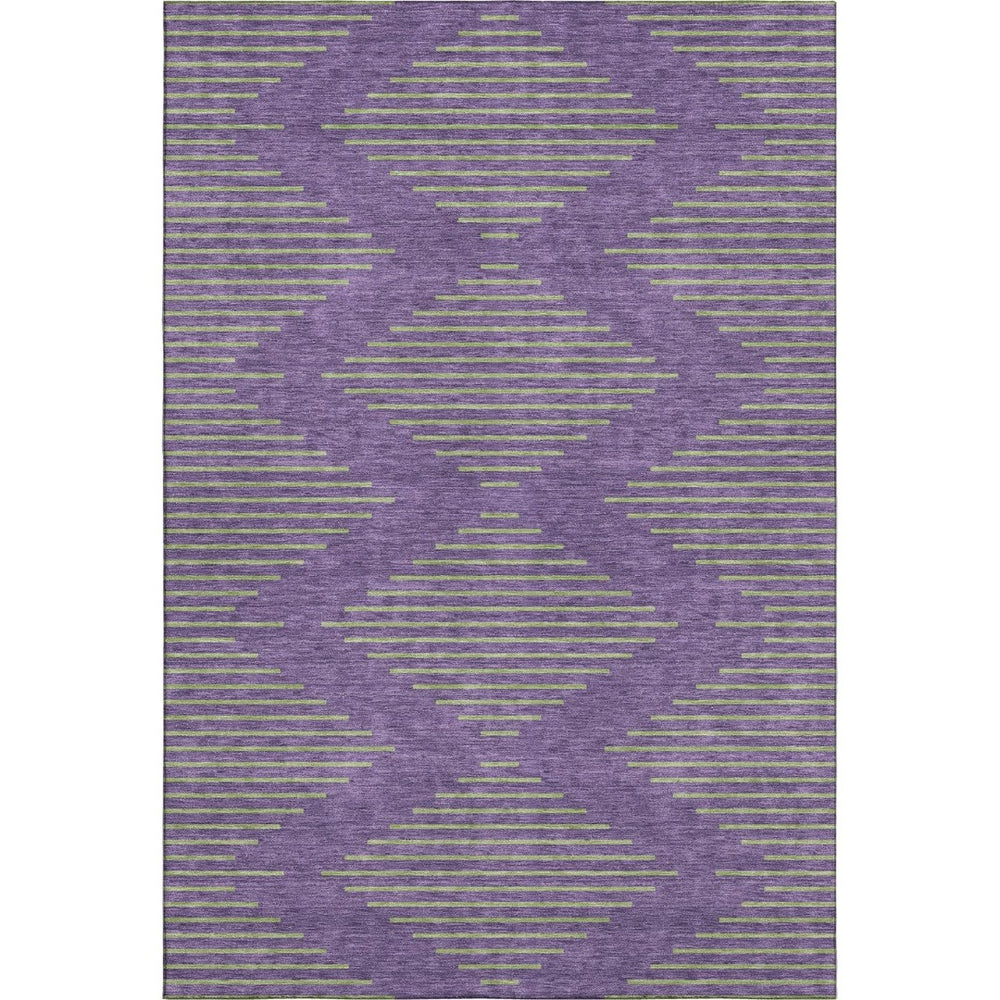 HomeRoots 9' X 12' Colorful Geometric Washable Area Rug with UV Protection - Perfect for High-Traffic Spaces! 679851