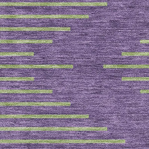 HomeRoots 10' X 14' Vibrant Purple & Lime Green Washable Geometric Area Rug with UV Protection & Stain Resistance 679852