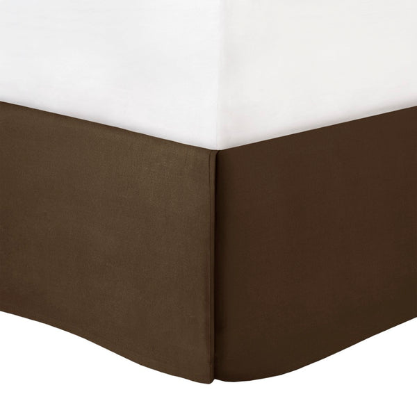 HomeRoots Set of Seven Coral & Brown Striped King Comforter Set - Soft Polyester, Plush Fill, Mid-Century Style 679879