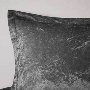 HomeRoots Set of Three Gray Twin Ring Stitch Comforter and Sham Set - Modern, Lightweight Bedding Ensemble 679892