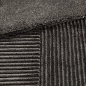 HomeRoots Set of Three Taupe King Comforter and Shams - Soft Polyester, Mid-Century Style for Cozy Bedrooms 679906