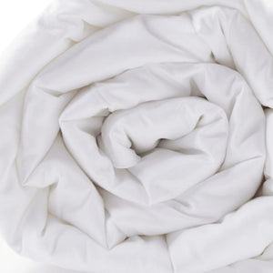 HomeRoots White Ring Stitch Comforter Set – Luxurious 400 Thread Count with Matching Sham for Elegant Bedrooms 679908