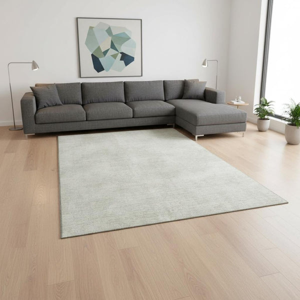 HomeRoots 8' X 10' Abstract Washable Area Rug in Beige & Taupe – Soft, Stain-Resistant with UV Protection! 679915