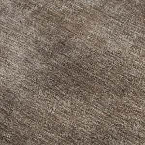 HomeRoots 5' X 8' Abstract Brown & Taupe Washable Area Rug with UV Protection for Family & Pet-Friendly Homes 679919