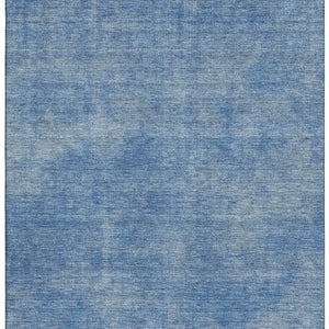 HomeRoots 8' X 10' Blue and Gray Abstract Washable Area Rug - Durable, Stylish, UV Protected for Homes with Pets 679927