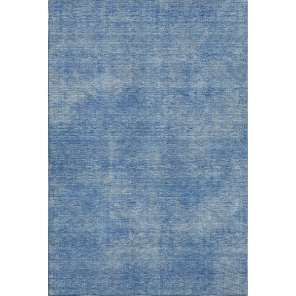 HomeRoots 10' X 14' Blue and Gray Abstract Area Rug - Washable, UV-Protected, Durable for High-Traffic Spaces 679929